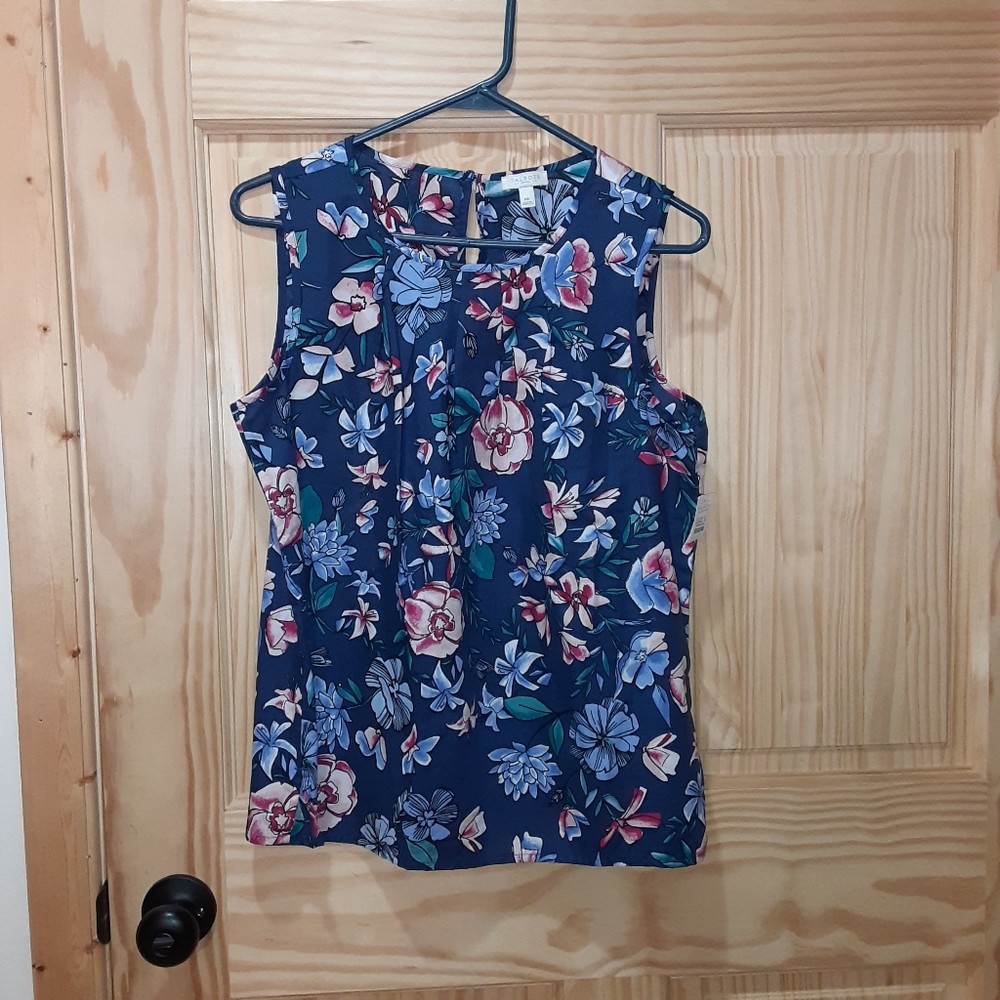Talbots NWT Floral summer shirt size MP